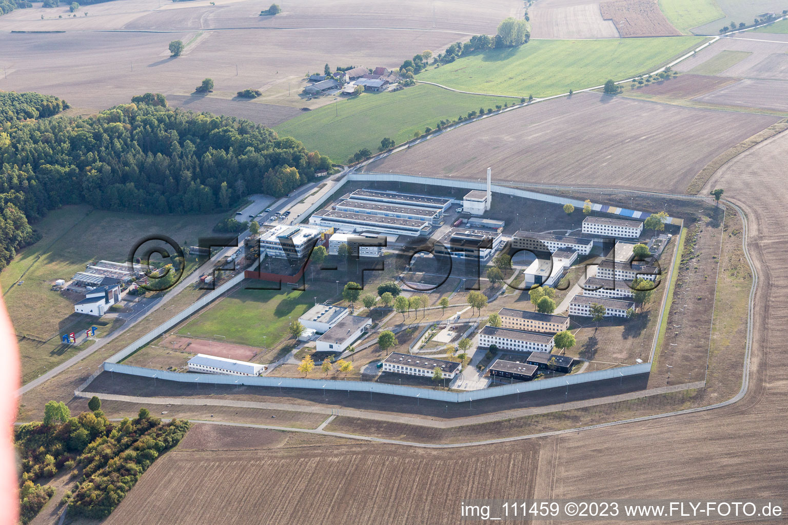 Photographie aérienne de Établissement correctionnel, mieux ici que là-bas à Adelsheim dans le département Bade-Wurtemberg, Allemagne
