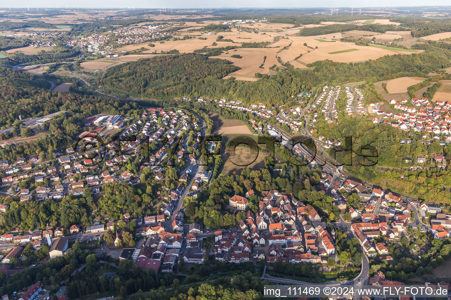 Enregistrement par drone de Adelsheim dans le département Bade-Wurtemberg, Allemagne