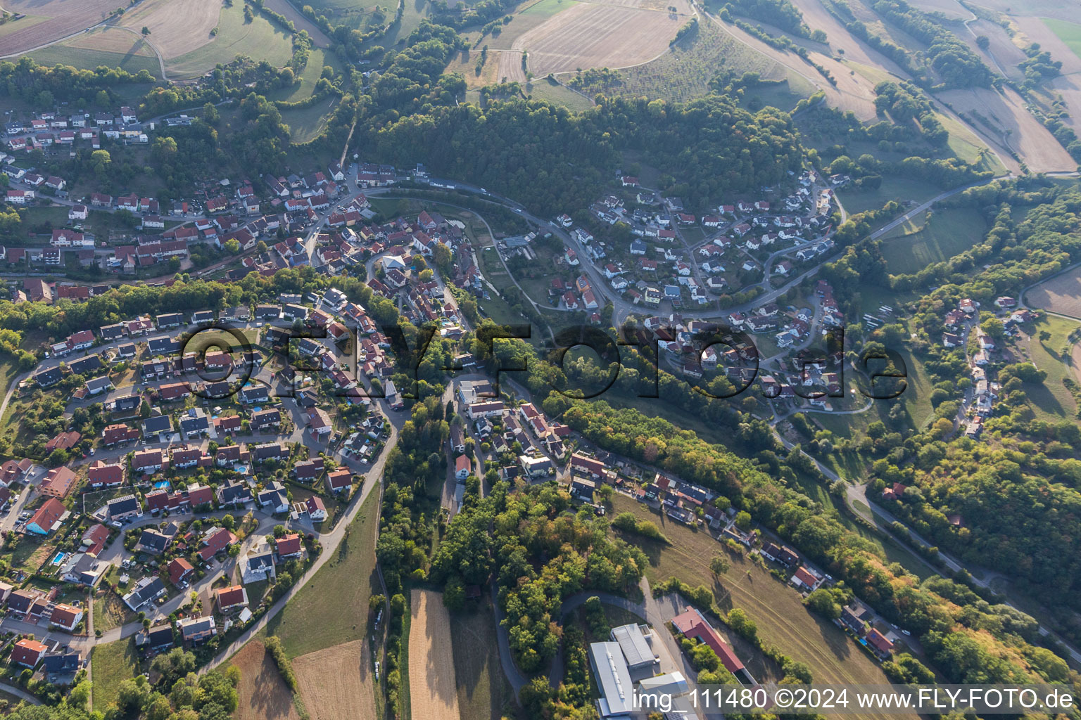 Vue aérienne de Allfeld dans le département Bade-Wurtemberg, Allemagne