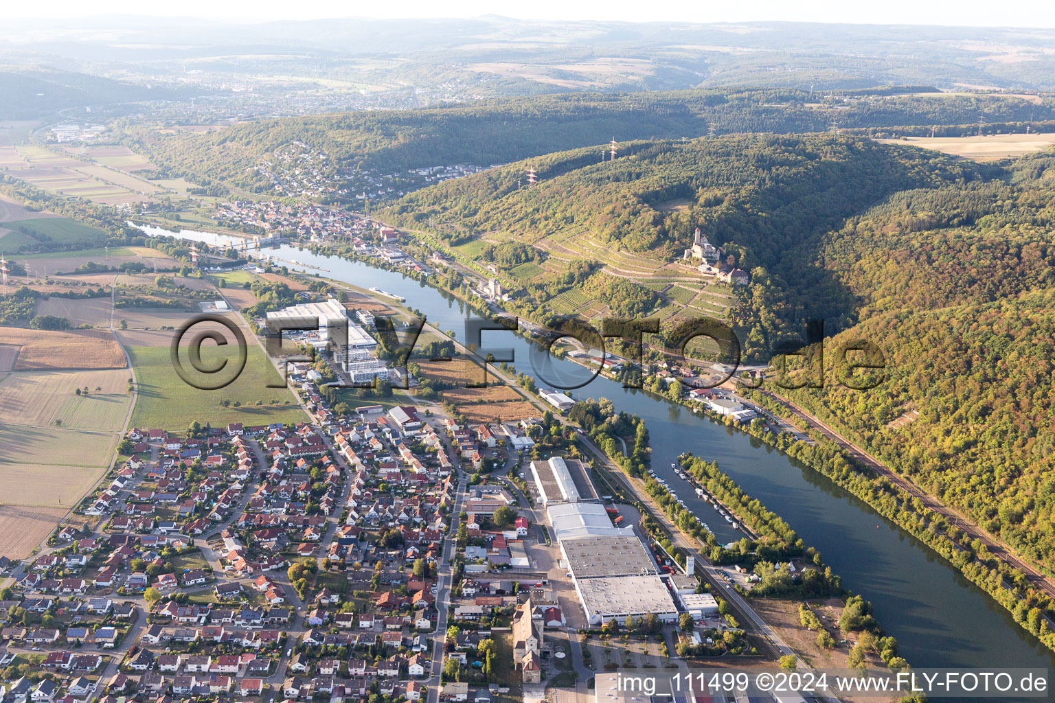 Photographie aérienne de Château de Hornberg à Neckarzimmern dans le département Bade-Wurtemberg, Allemagne