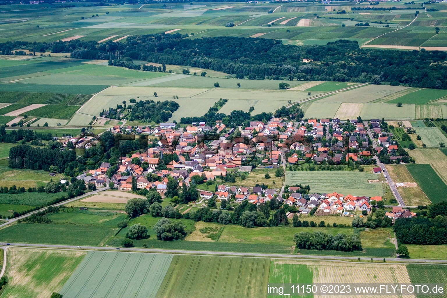 Image drone de Dierbach dans le département Rhénanie-Palatinat, Allemagne