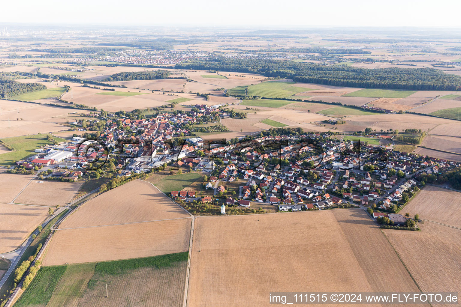 Photographie aérienne de Siegelsbach dans le département Bade-Wurtemberg, Allemagne