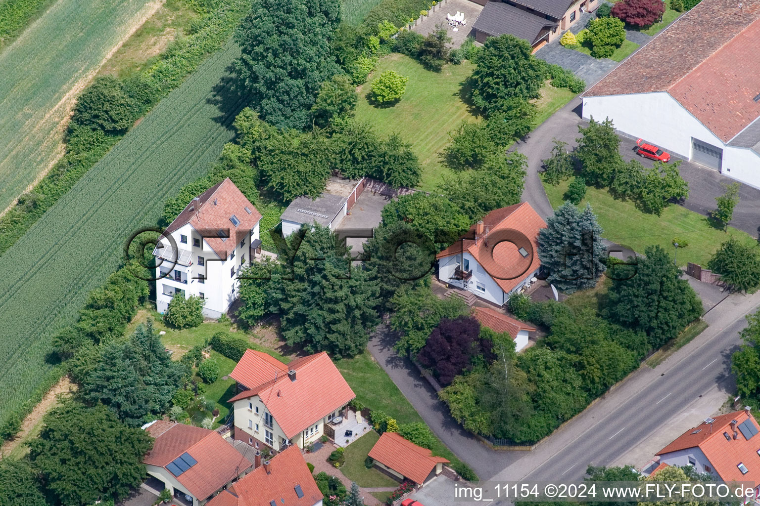 Image drone de Hergersweiler dans le département Rhénanie-Palatinat, Allemagne