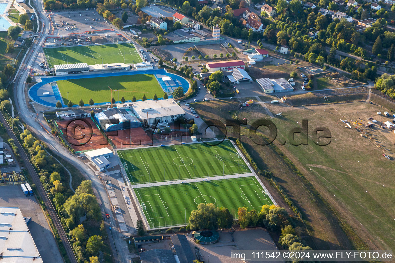 Vue aérienne de Parc sportif à Sinsheim dans le département Bade-Wurtemberg, Allemagne