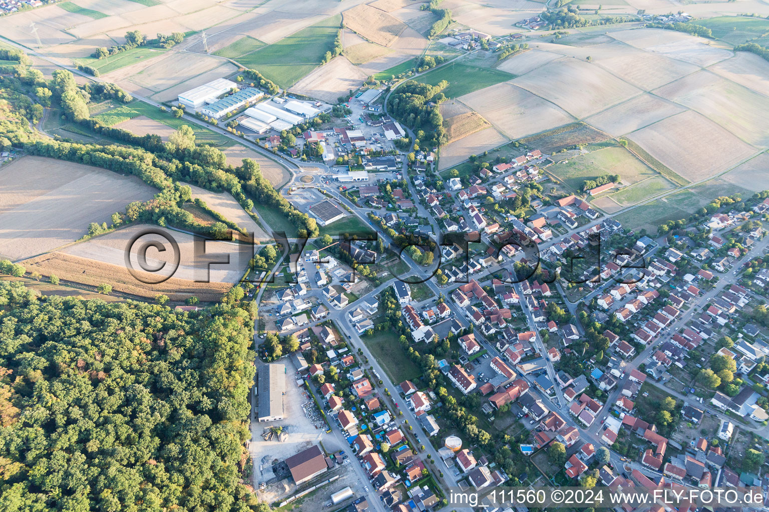 Vue aérienne de Michelfeld dans le département Bade-Wurtemberg, Allemagne