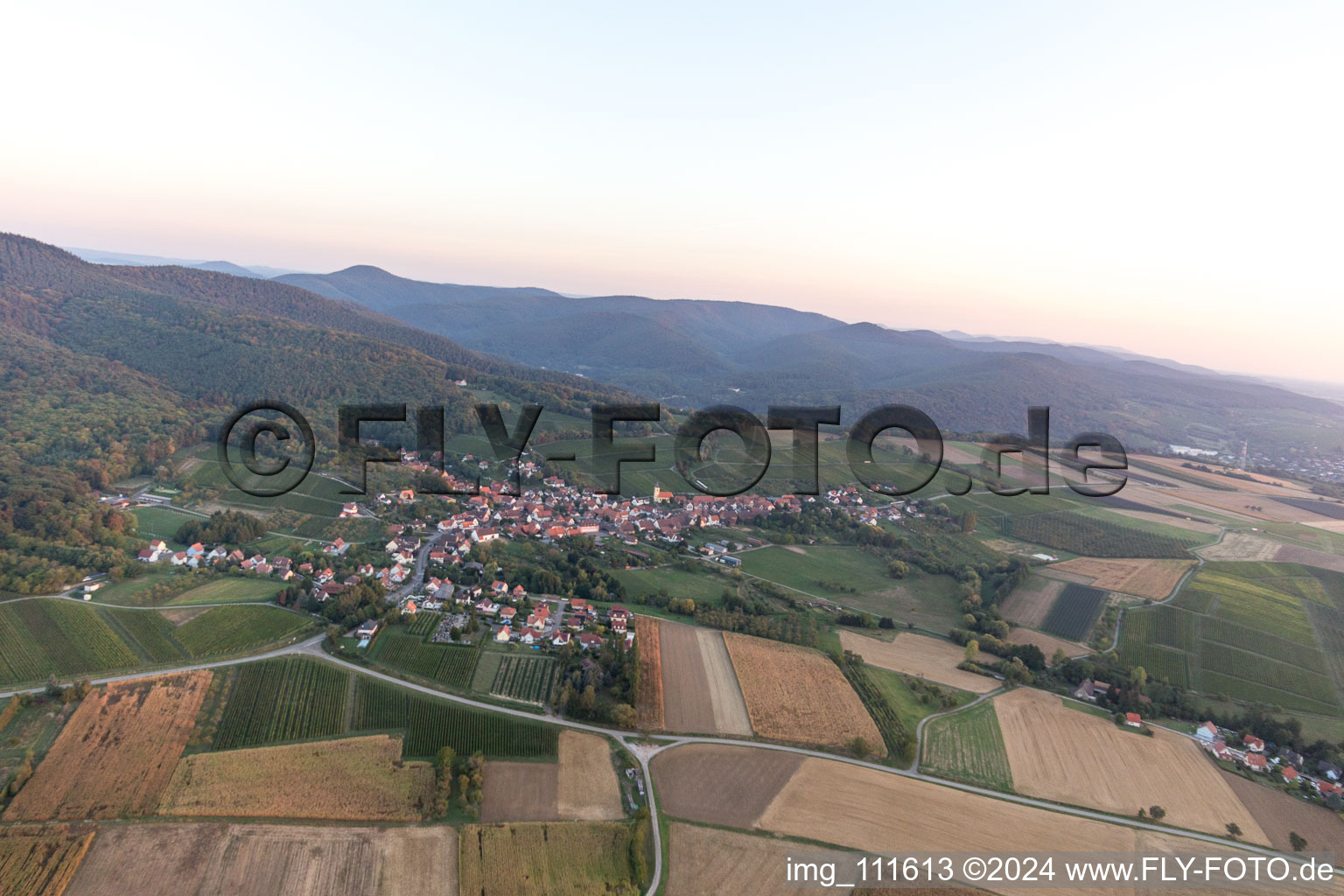 Image drone de Rott dans le département Bas Rhin, France