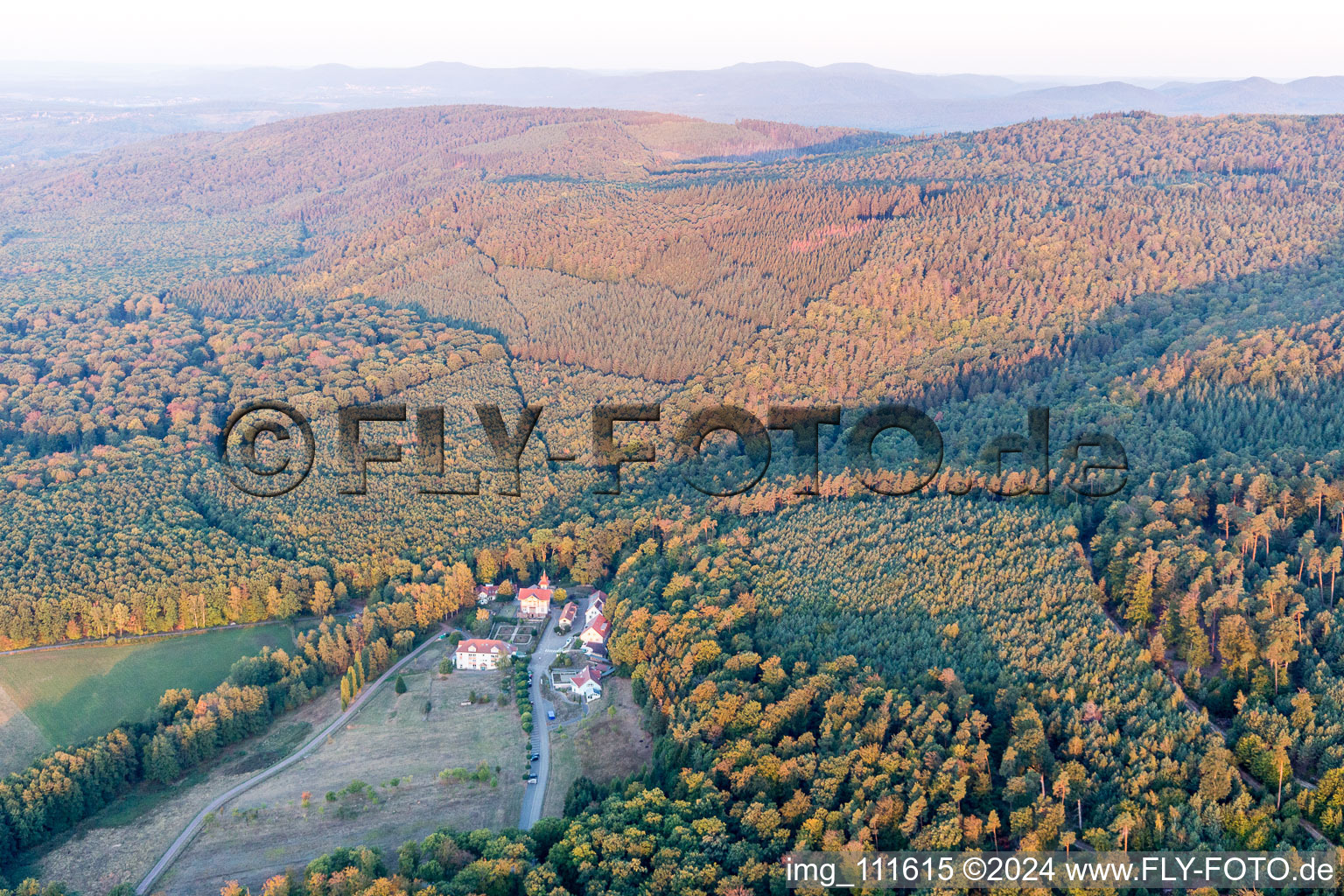 Lobsann dans le département Bas Rhin, France vue d'en haut