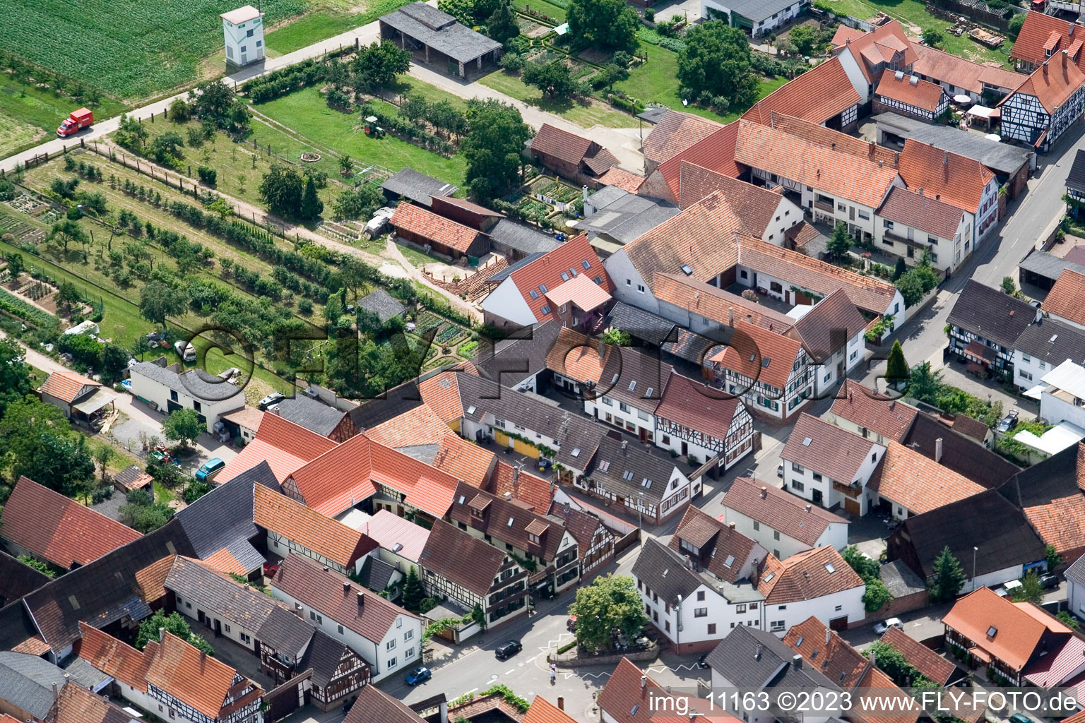 Vue oblique de Winden dans le département Rhénanie-Palatinat, Allemagne