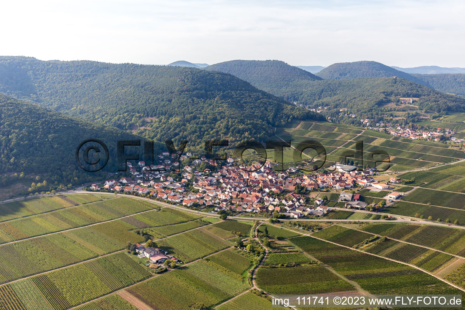 Eschbach dans le département Rhénanie-Palatinat, Allemagne d'un drone