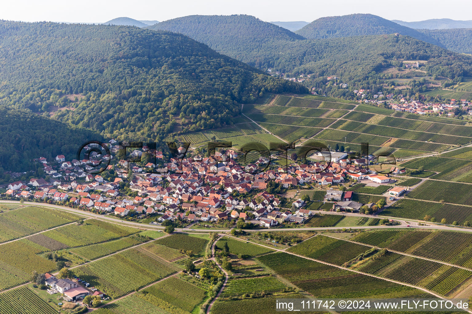 Eschbach dans le département Rhénanie-Palatinat, Allemagne d'un drone