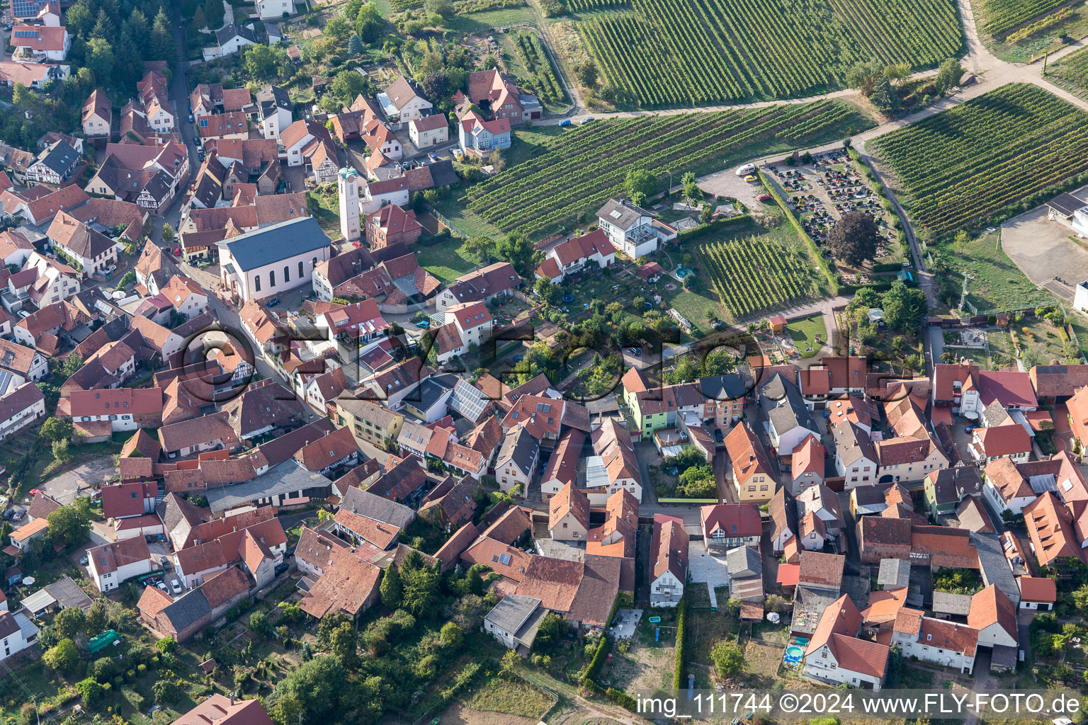 Vue aérienne de Eschbach dans le département Rhénanie-Palatinat, Allemagne