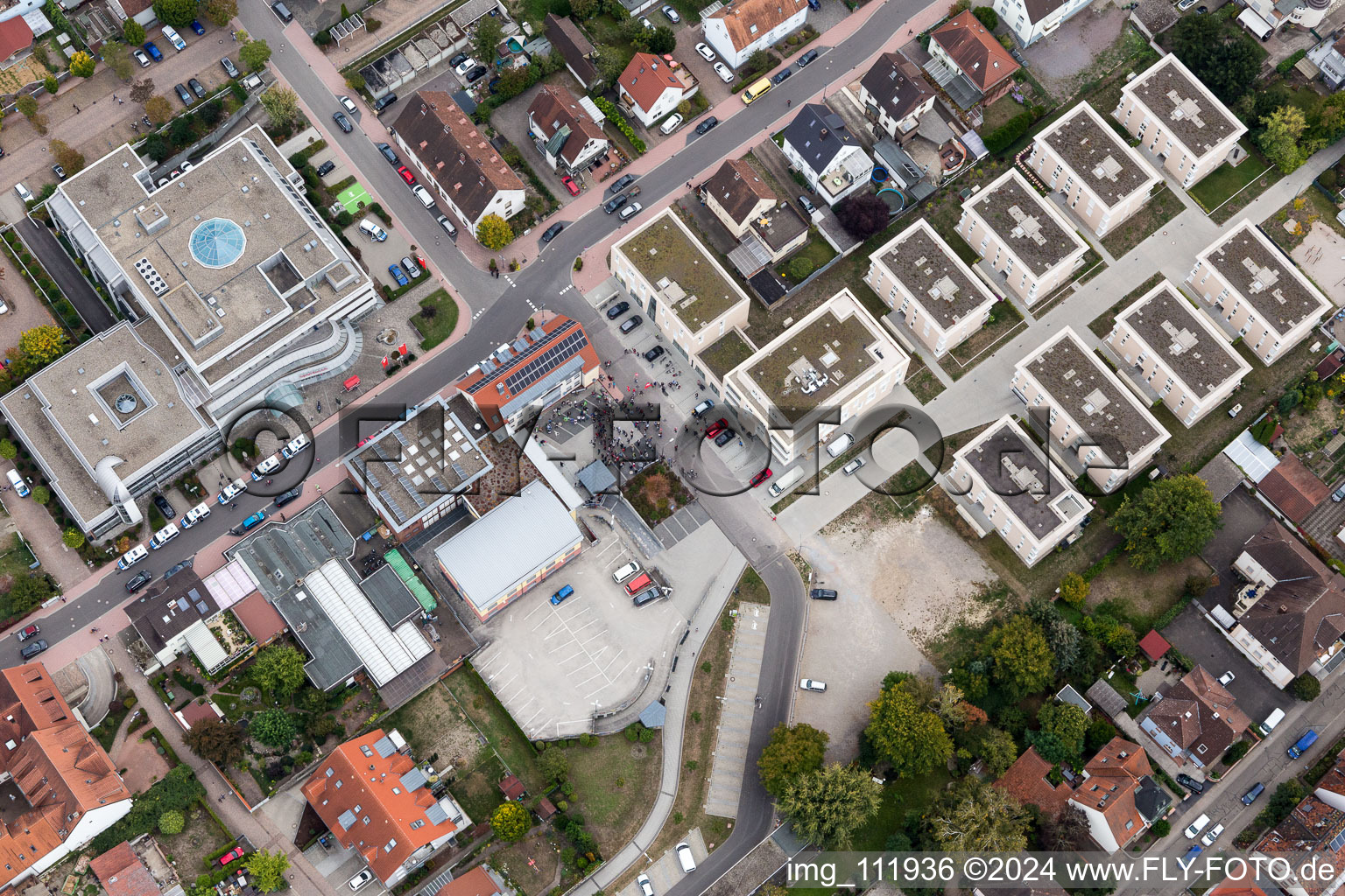 Kandel dans le département Rhénanie-Palatinat, Allemagne vue du ciel