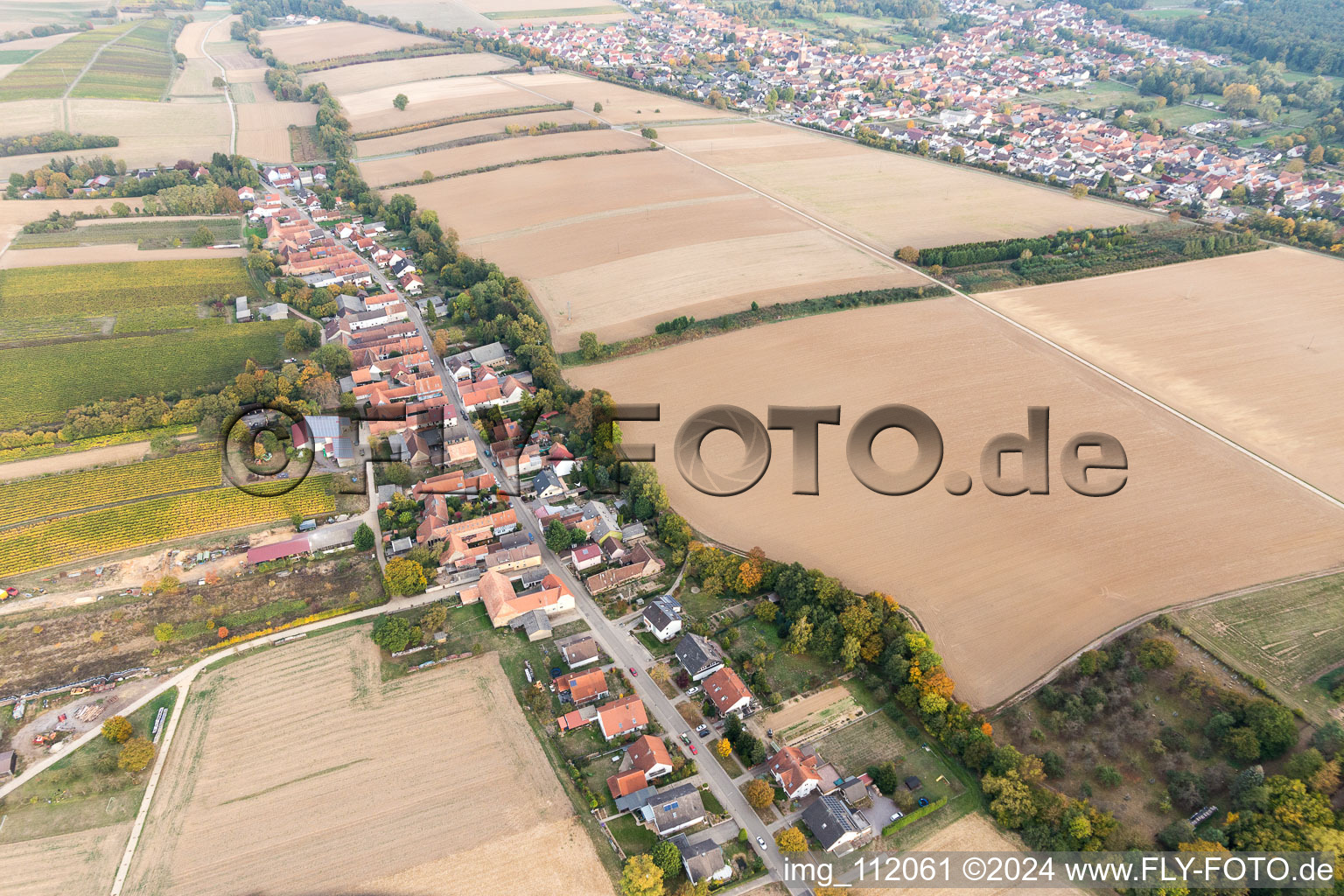 Image drone de Vollmersweiler dans le département Rhénanie-Palatinat, Allemagne