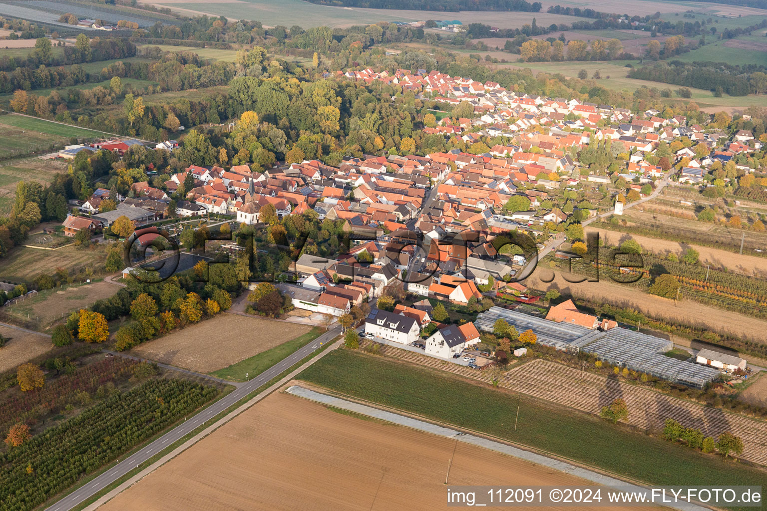 Winden dans le département Rhénanie-Palatinat, Allemagne vue d'en haut