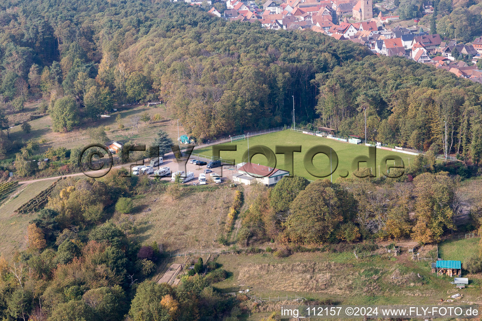 Dörrenbach dans le département Rhénanie-Palatinat, Allemagne vue d'en haut