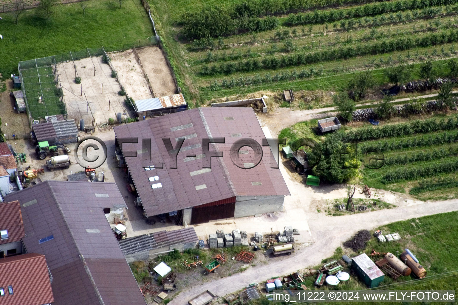 Image drone de Quartier Mühlhofen in Billigheim-Ingenheim dans le département Rhénanie-Palatinat, Allemagne