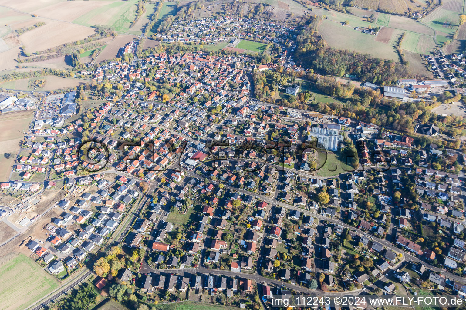 Michelfeld dans le département Bade-Wurtemberg, Allemagne d'en haut