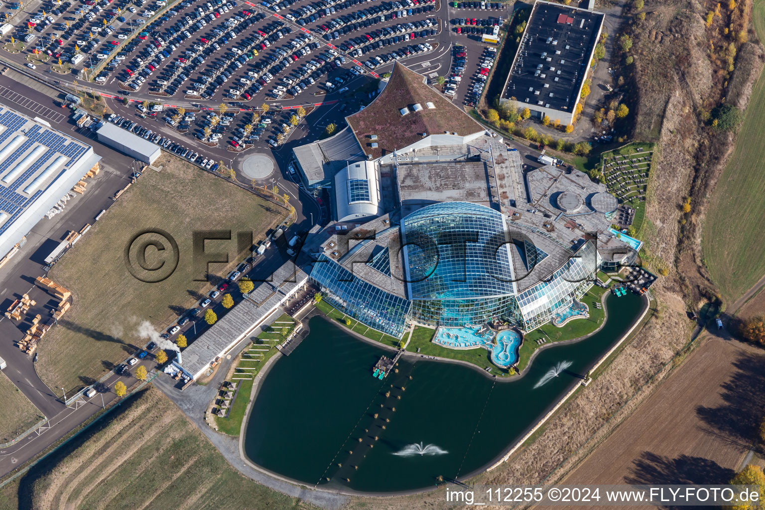 Photographie aérienne de Thermes et univers balnéaire Sinsheim à Sinsheim dans le département Bade-Wurtemberg, Allemagne