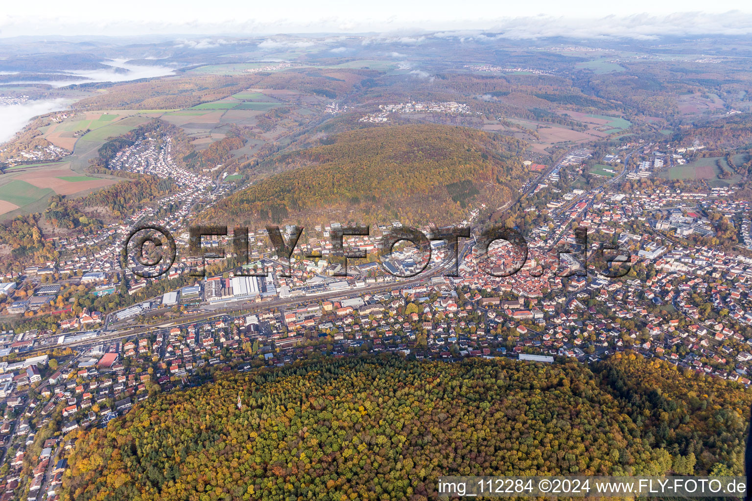 Photographie aérienne de Mosbach dans le département Bade-Wurtemberg, Allemagne