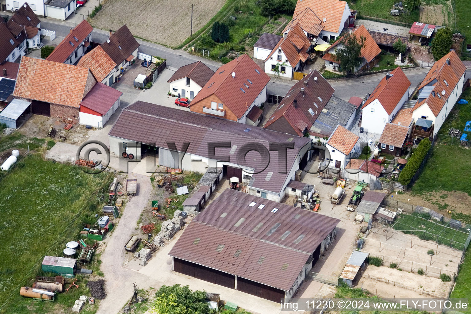 Photographie aérienne de Quartier Mühlhofen in Billigheim-Ingenheim dans le département Rhénanie-Palatinat, Allemagne