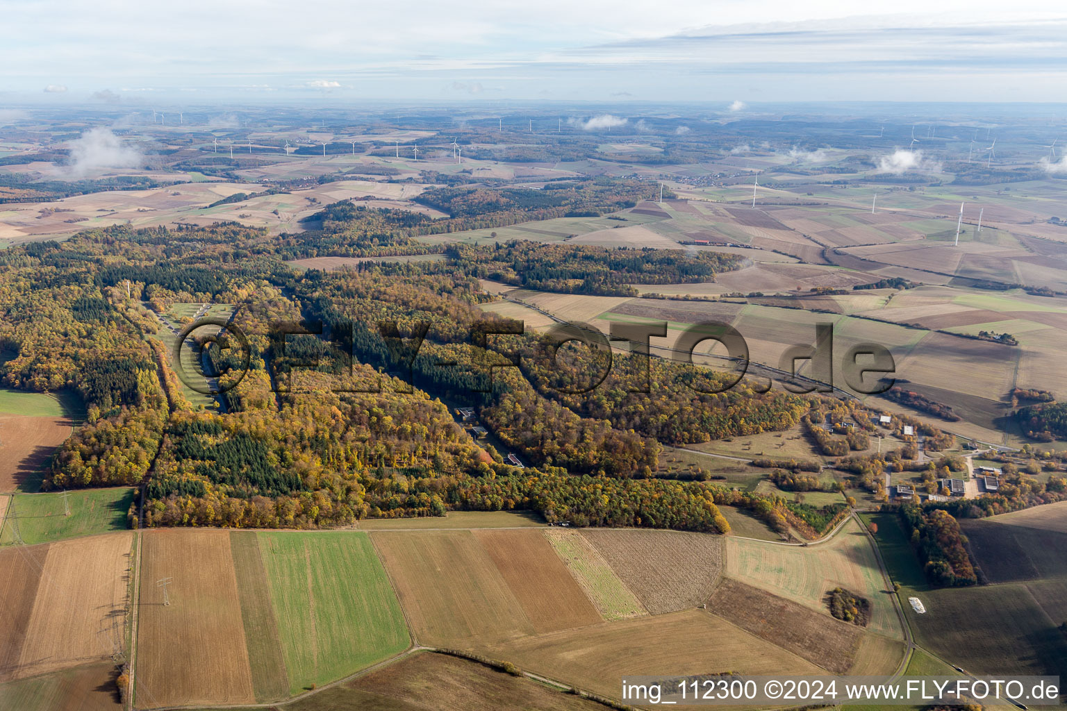 Vue aérienne de Altheim, Bundeswehr à Walldürn dans le département Bade-Wurtemberg, Allemagne