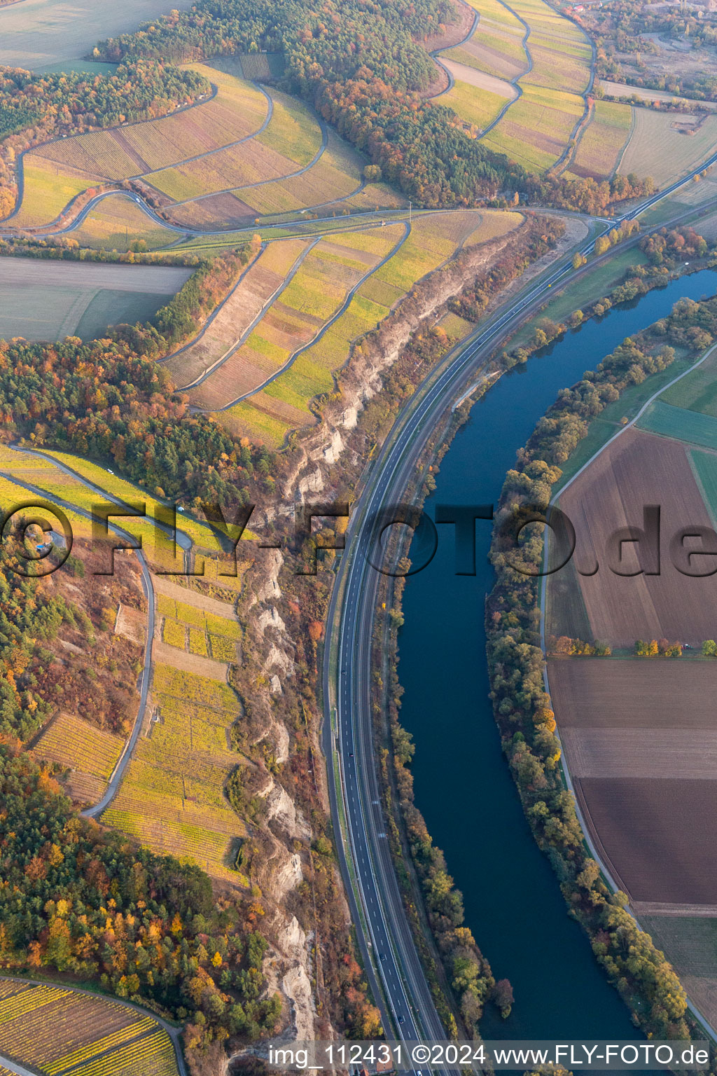 Photographie aérienne de Karlstadt à Karlstadt am Main dans le département Bavière, Allemagne