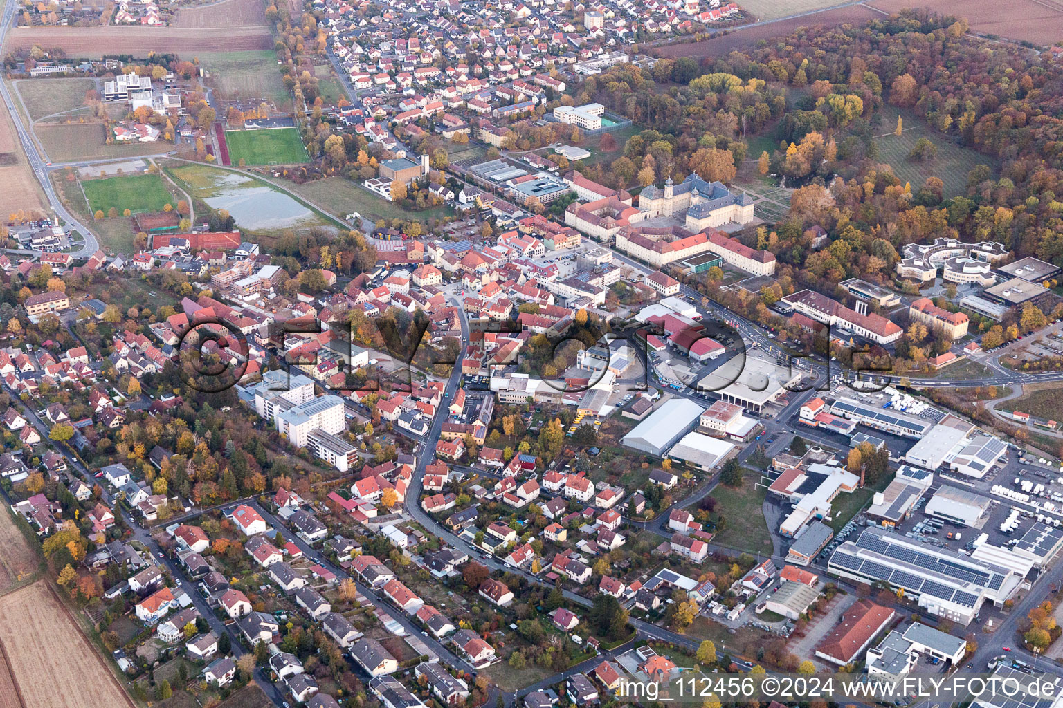 Werneck dans le département Bavière, Allemagne d'en haut