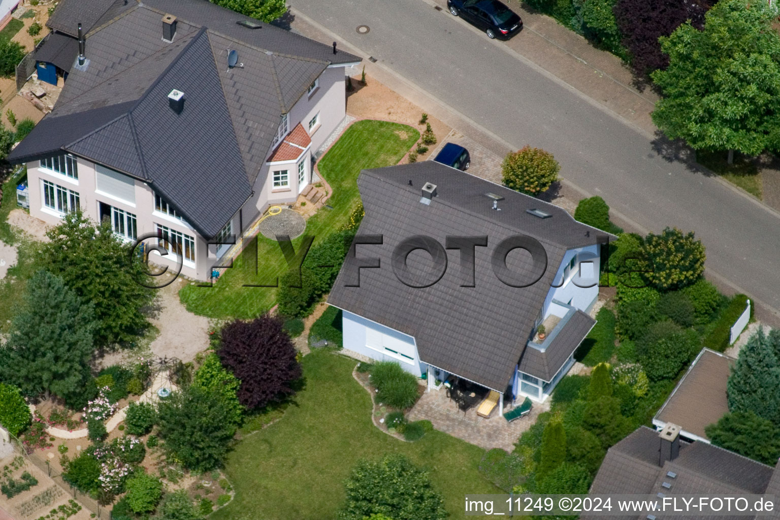 Photographie aérienne de Steinweiler dans le département Rhénanie-Palatinat, Allemagne