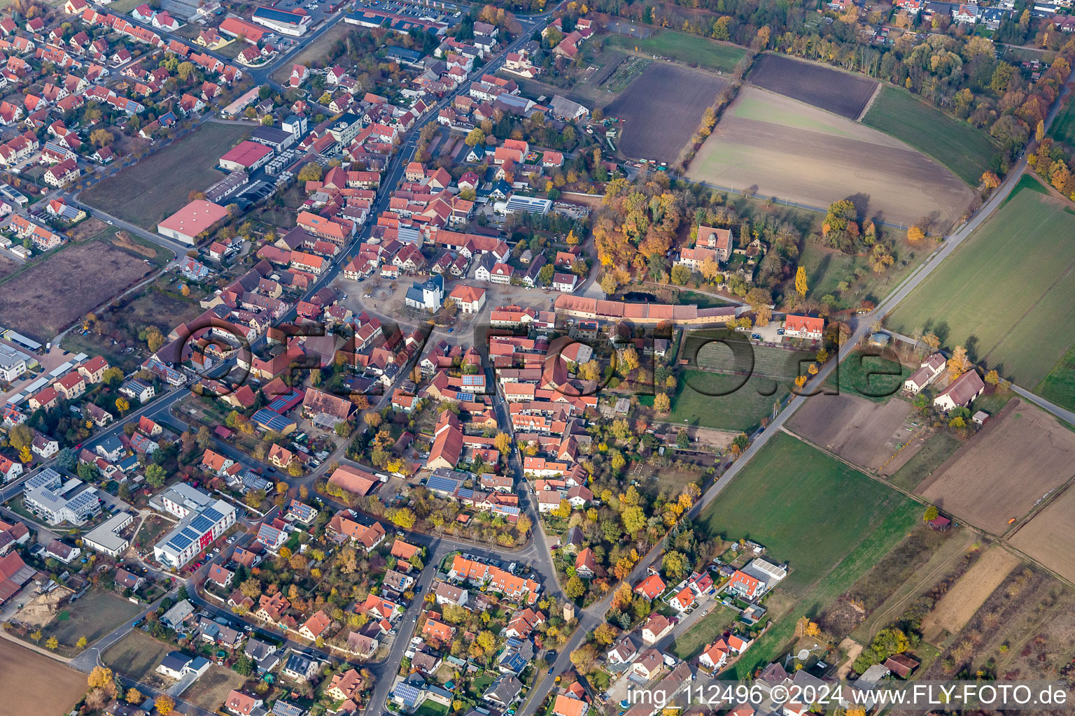 Schwebheim dans le département Bavière, Allemagne vue du ciel