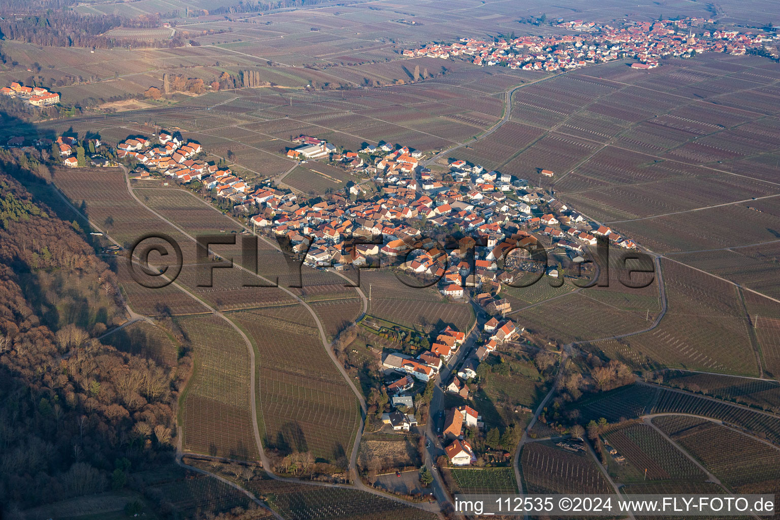 Vue aérienne de Quartier Weyher in Weyher in der Pfalz dans le département Rhénanie-Palatinat, Allemagne