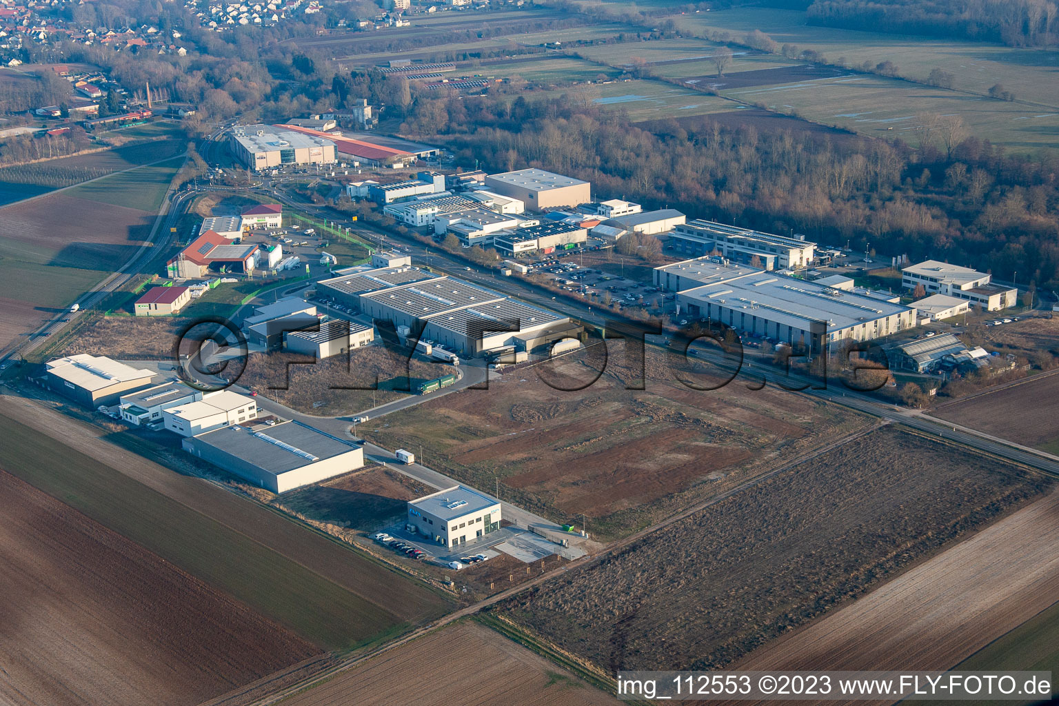 Quartier Herxheim in Herxheim bei Landau/Pfalz dans le département Rhénanie-Palatinat, Allemagne vu d'un drone