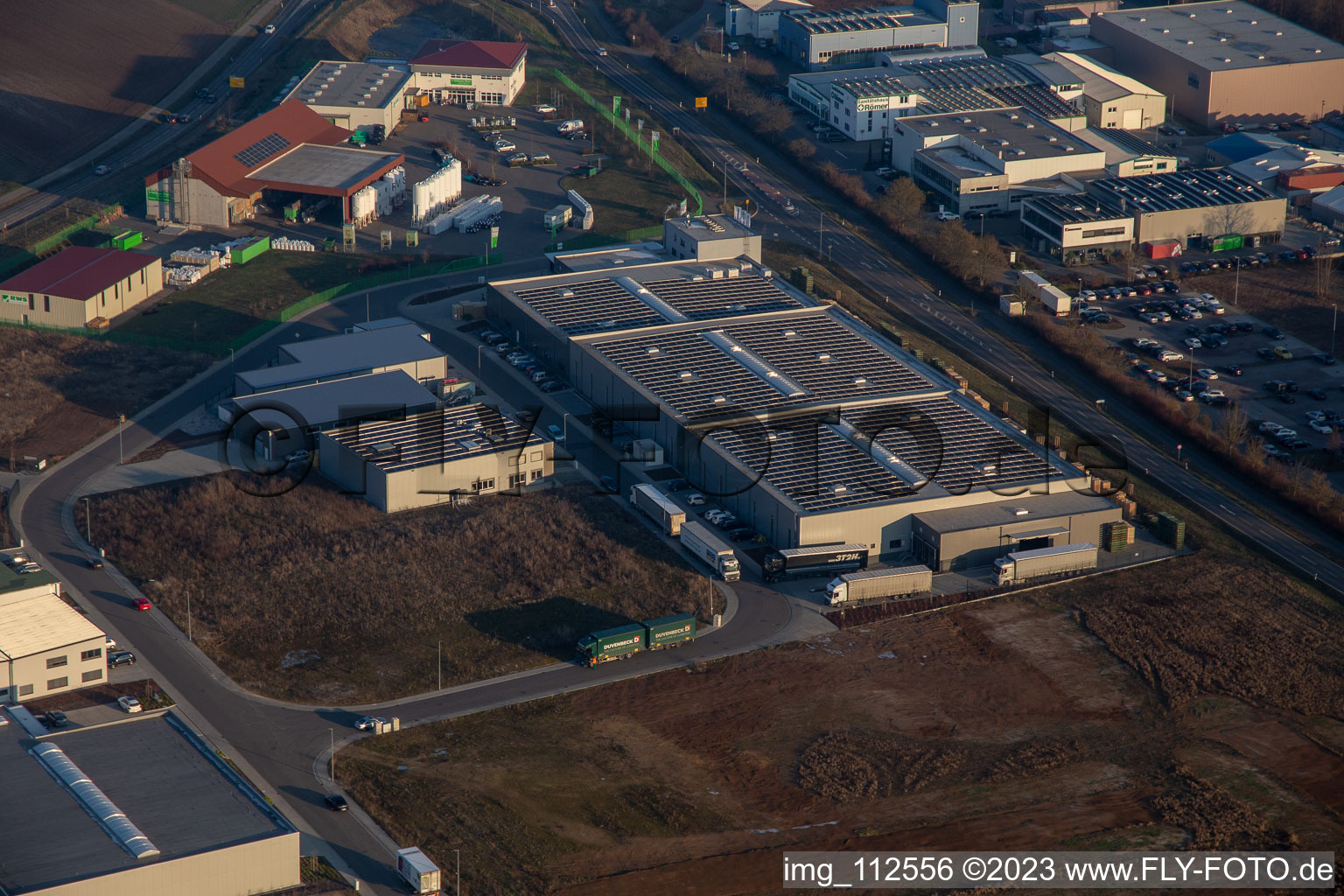 Vue oblique de Quartier Herxheim in Herxheim bei Landau dans le département Rhénanie-Palatinat, Allemagne