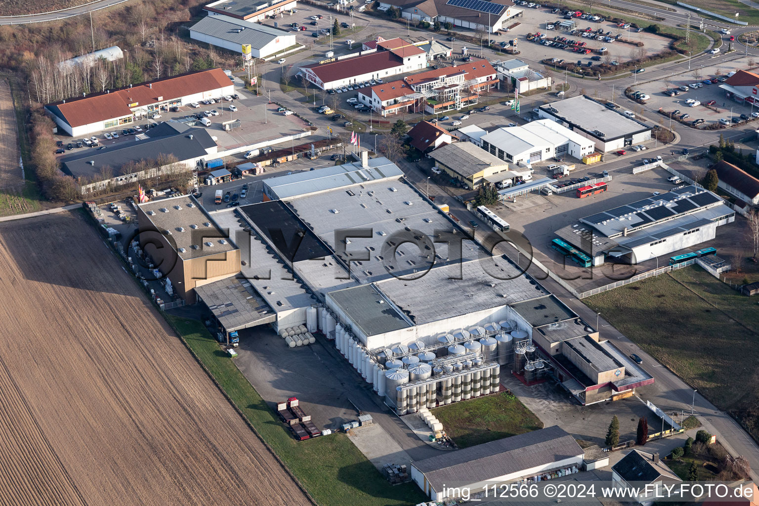 Enregistrement par drone de Bad Bergzabern dans le département Rhénanie-Palatinat, Allemagne