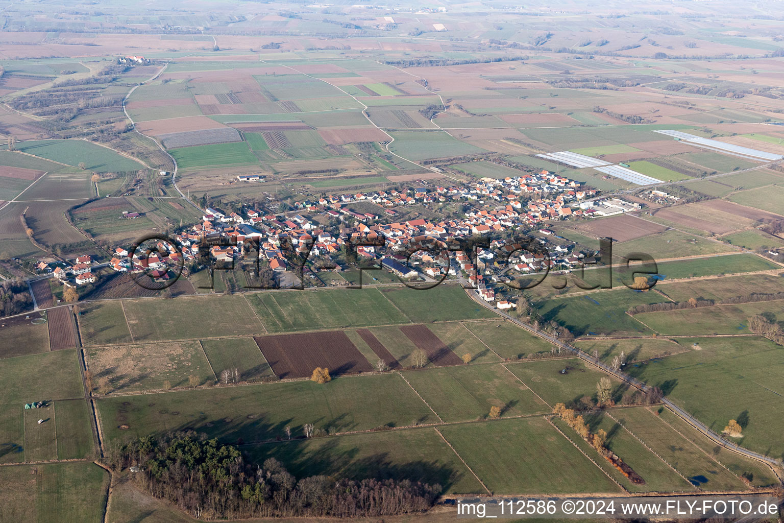 Schweighofen dans le département Rhénanie-Palatinat, Allemagne d'en haut