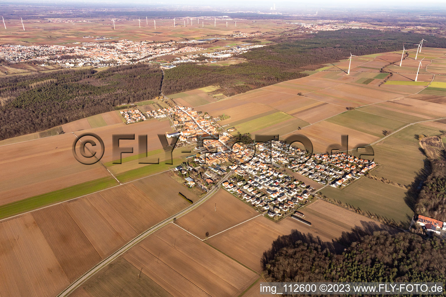 Photographie aérienne de Quartier Hayna in Herxheim bei Landau dans le département Rhénanie-Palatinat, Allemagne