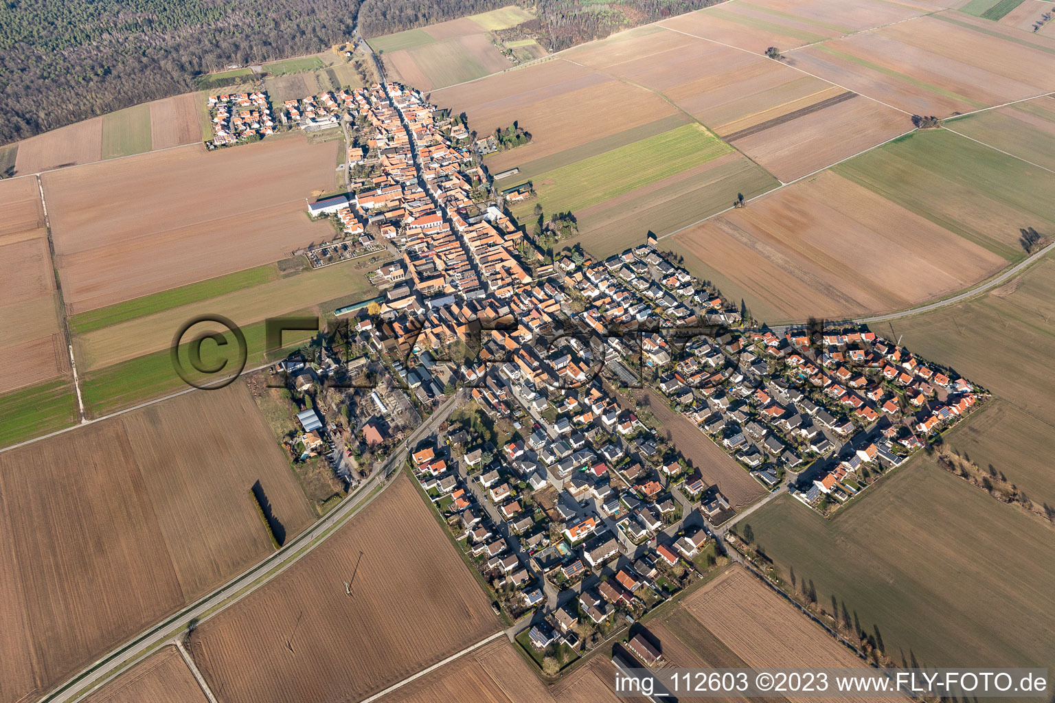 Quartier Hayna in Herxheim bei Landau dans le département Rhénanie-Palatinat, Allemagne hors des airs