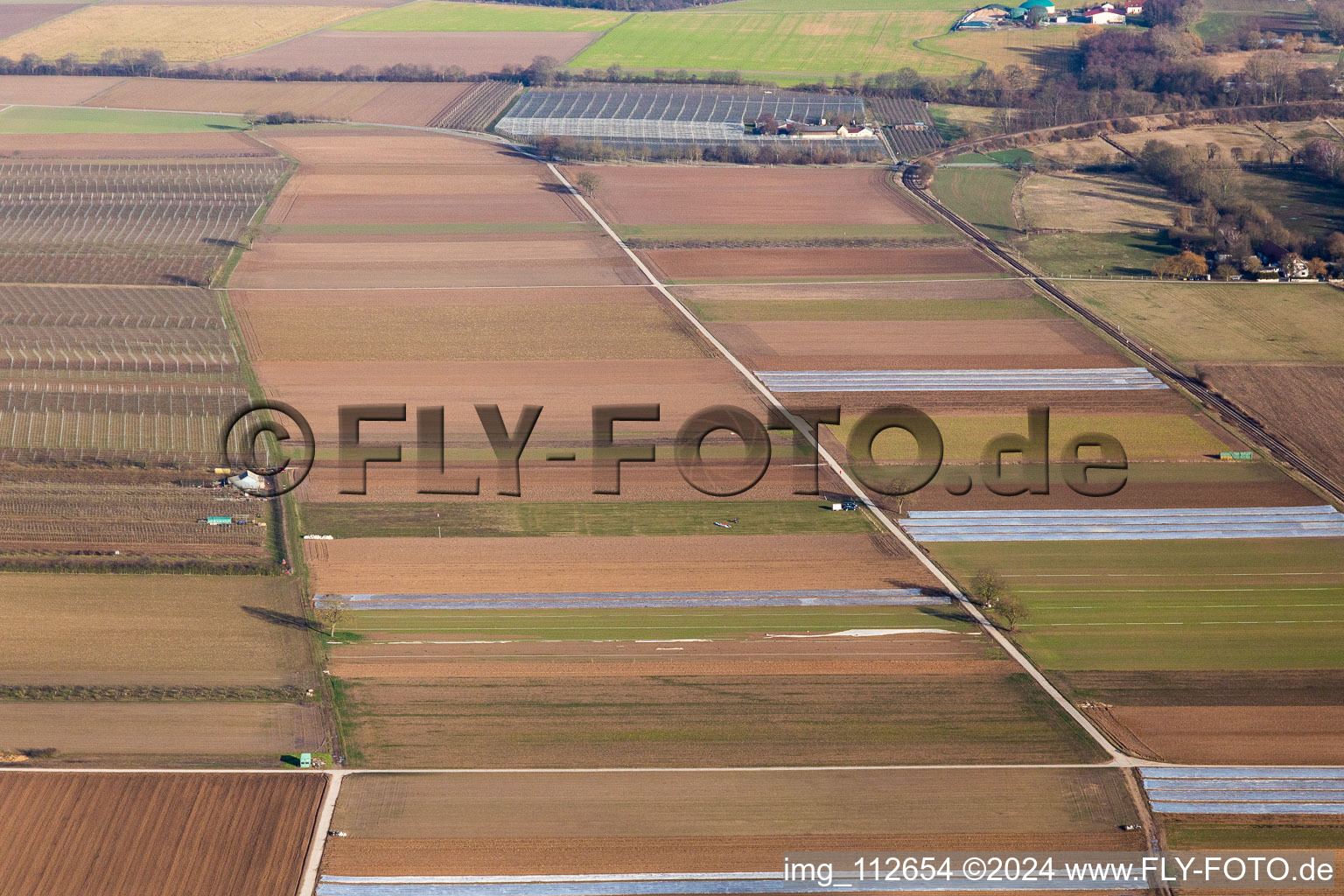 Quartier Mühlhofen in Billigheim-Ingenheim dans le département Rhénanie-Palatinat, Allemagne vue d'en haut