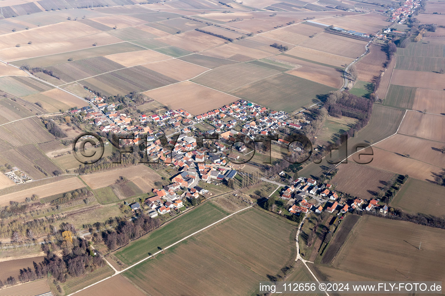 Steinfeld dans le département Rhénanie-Palatinat, Allemagne d'en haut