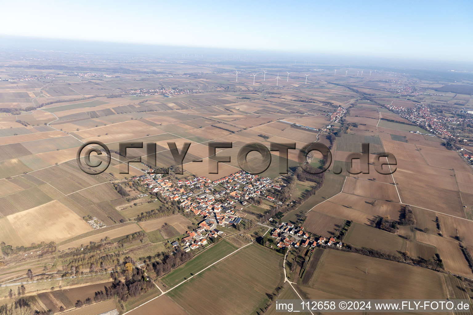 Steinfeld dans le département Rhénanie-Palatinat, Allemagne vue d'en haut