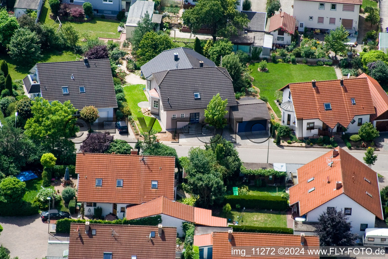 Steinweiler dans le département Rhénanie-Palatinat, Allemagne vue du ciel