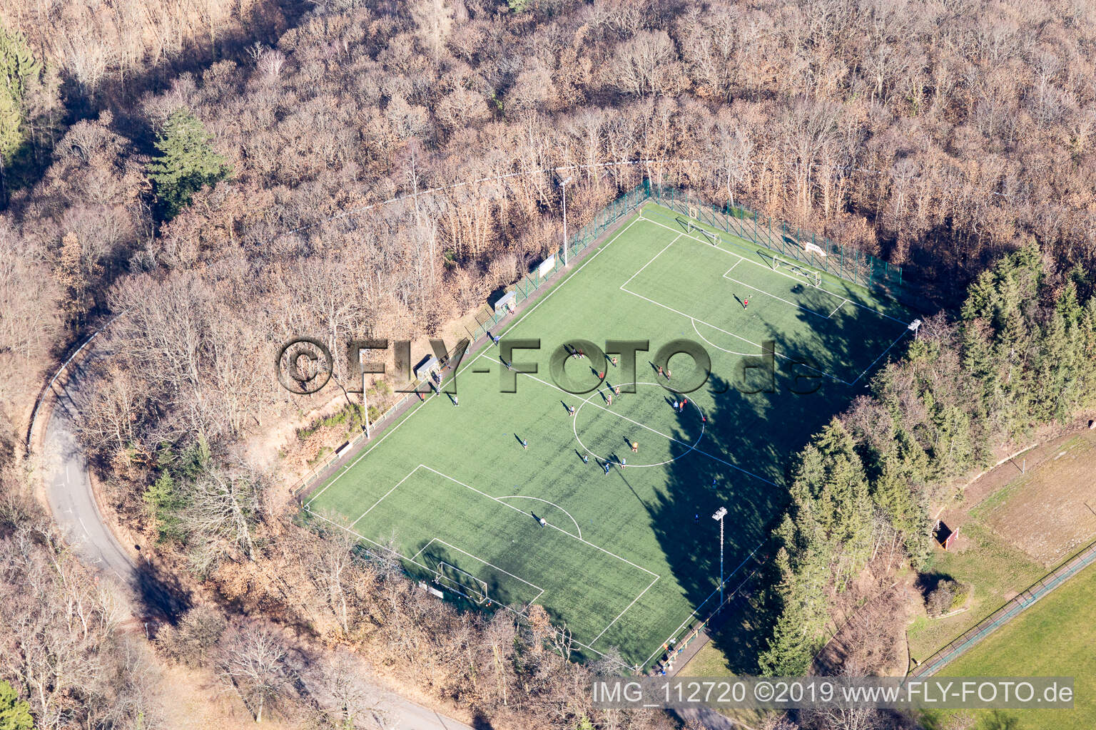 Vue aérienne de École de sport, SW-Deutscher FV eV à Edenkoben dans le département Rhénanie-Palatinat, Allemagne