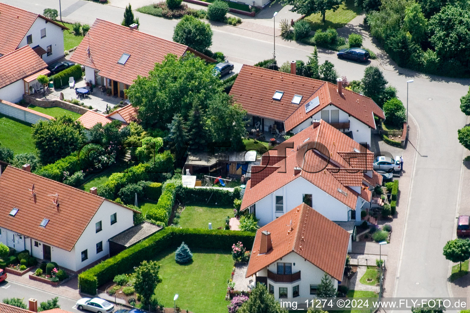 Image drone de Steinweiler dans le département Rhénanie-Palatinat, Allemagne