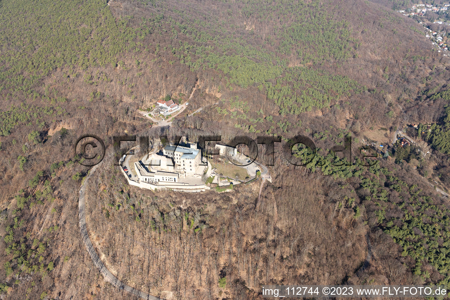 Château de Hambach à le quartier Diedesfeld in Neustadt an der Weinstraße dans le département Rhénanie-Palatinat, Allemagne vue d'en haut