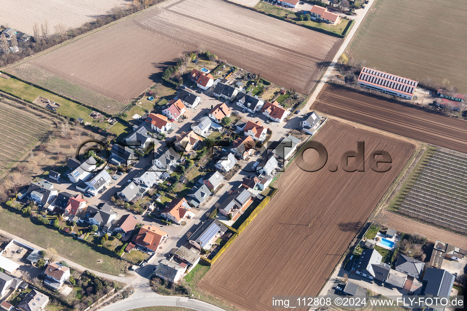 Image drone de Gönnheim dans le département Rhénanie-Palatinat, Allemagne