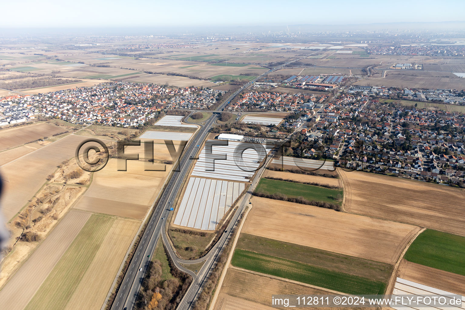 Vue aérienne de Quartier Assenheim in Hochdorf-Assenheim dans le département Rhénanie-Palatinat, Allemagne