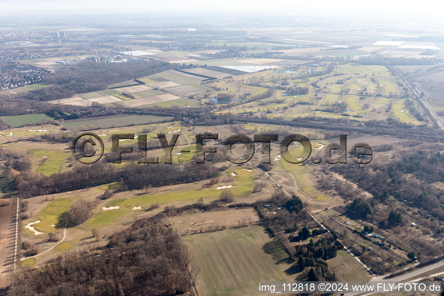 Vue aérienne de Golf de Kurpfalz à Limburgerhof dans le département Rhénanie-Palatinat, Allemagne