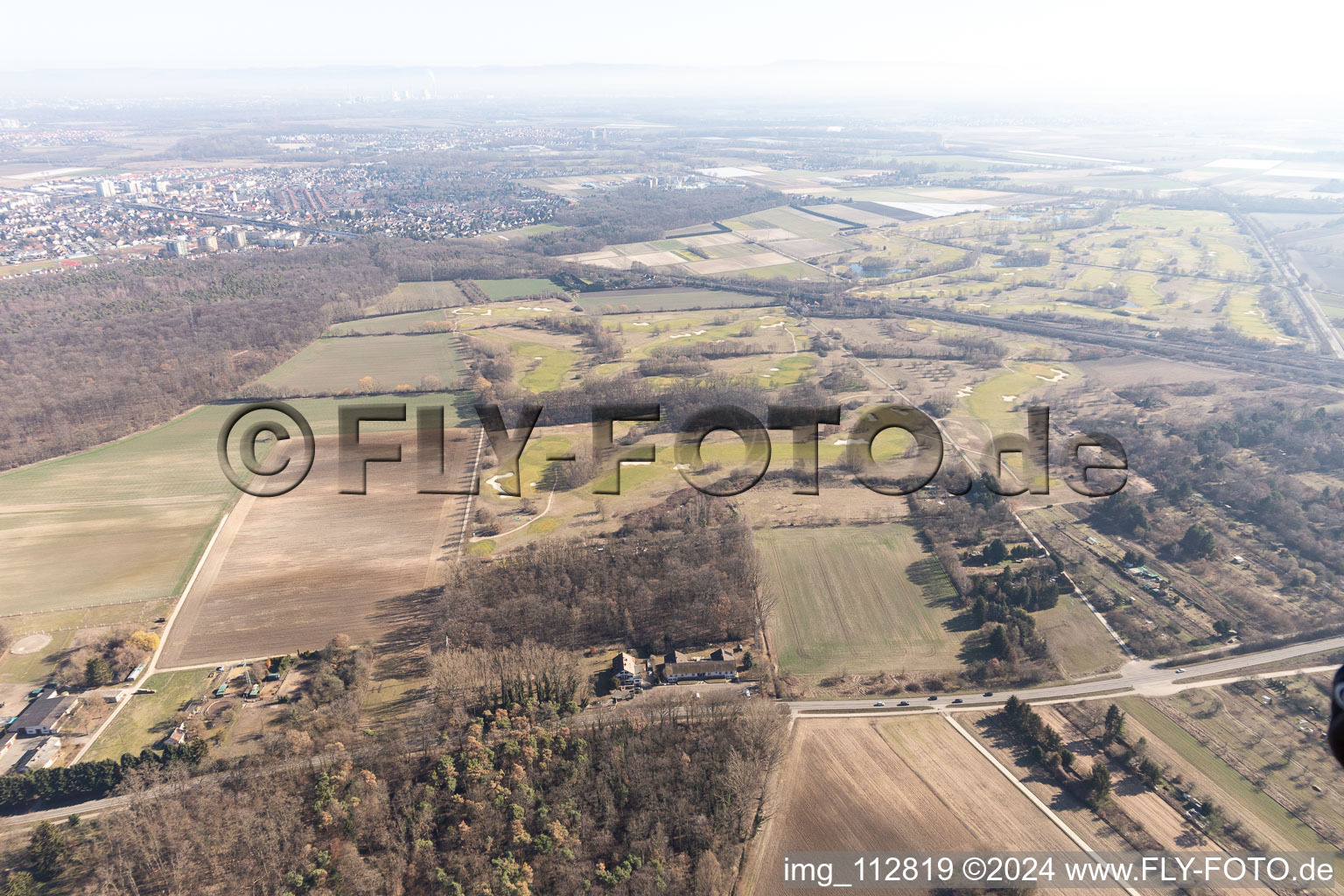 Vue aérienne de Golf de Kurpfalz à Limburgerhof dans le département Rhénanie-Palatinat, Allemagne