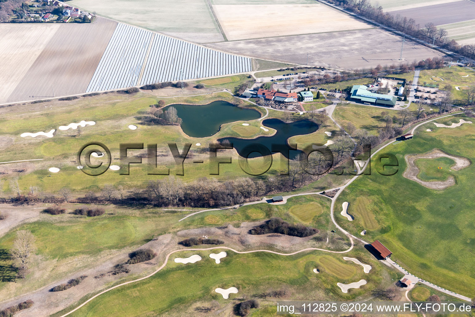 Golf de Kurpfalz à Limburgerhof dans le département Rhénanie-Palatinat, Allemagne d'en haut