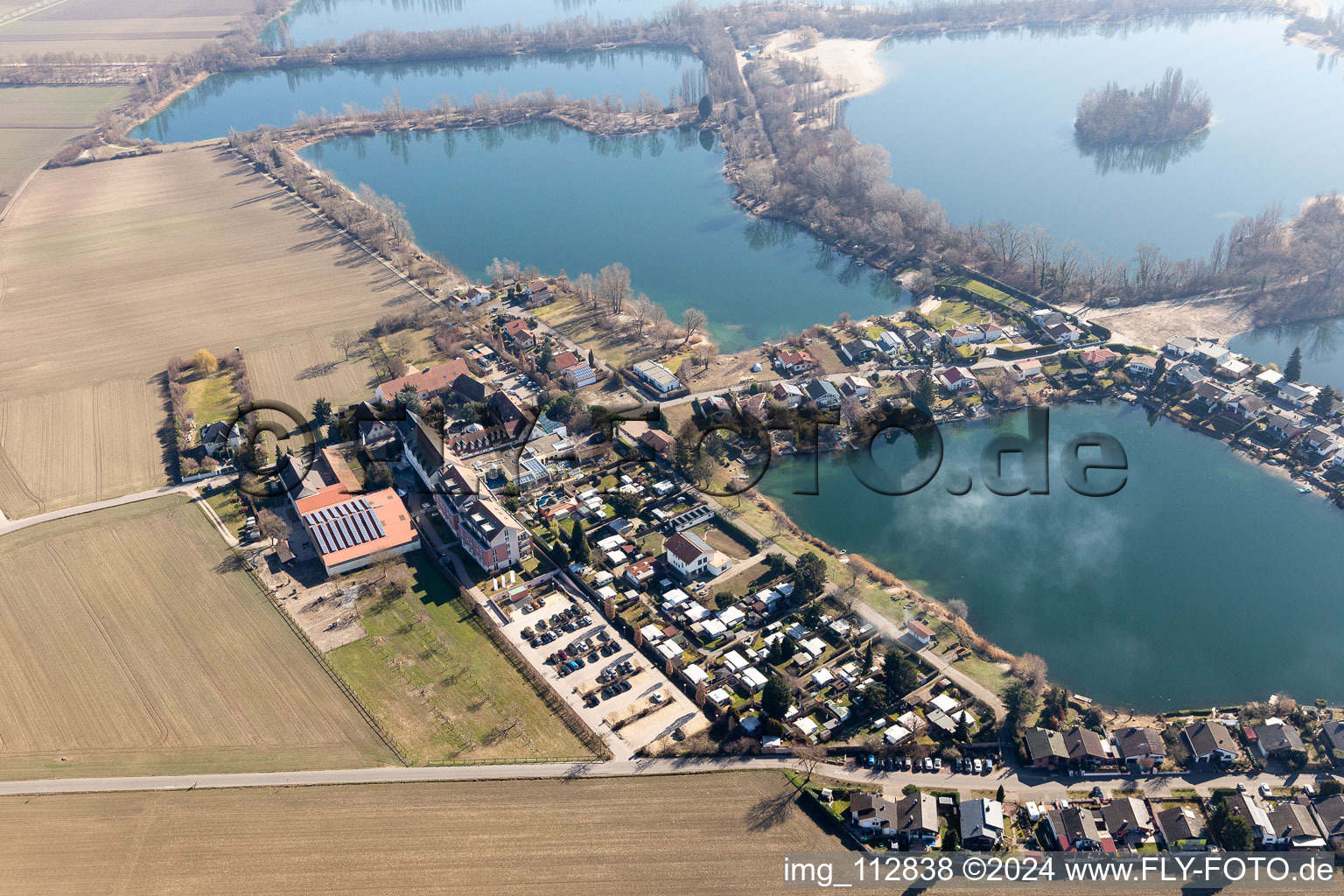 Vue aérienne de Lindner Hotel & Spa Binshof à Speyer dans le département Rhénanie-Palatinat, Allemagne