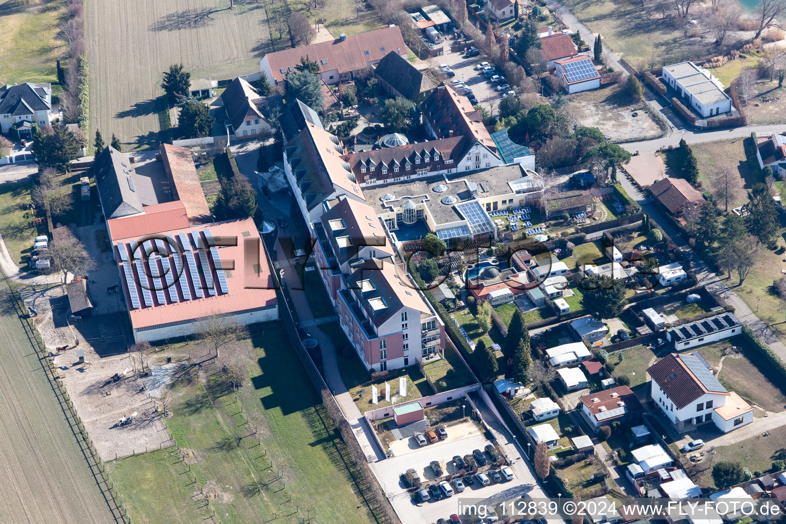 Photographie aérienne de Lindner Hotel & Spa Binshof à Speyer dans le département Rhénanie-Palatinat, Allemagne